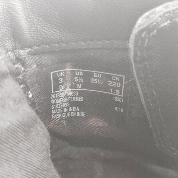 Clarks Women's Clarkdale Jax Black Leather Ankle Boots Size 5.5M - Picture 7 of 8